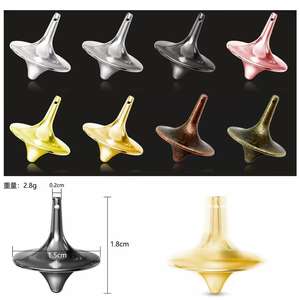 عرض خاص أعلى الفضة المعدنية الغزل إلى الأبد مكتب لعبة لعبة الإصبع الضغط الليزر الإفراج محفورة صب تقنية الترويج - Product Image 3