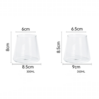 Nouveau design personnalisé gobelet en verre à whisky de montagne en forme de volcan en borosilicate