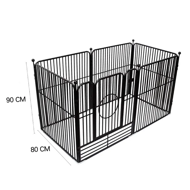 OUFA galvanizli Metal çelik evcil hayvan oyun parkı Hencoop açık Yard köpek egzersiz paneli çit kafes kapalı