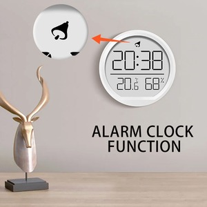 Thông minh bảng đồng hồ cho nhà bếp kỹ thuật số ngày/thời gian/nhiệt độ/độ ẩm hiển thị với báo động trong phòng ngủ để sử dụng trong nhà - Product Image 3