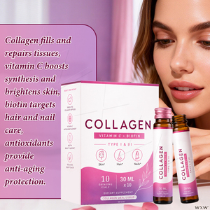 <span class=keywords><strong>Collagène</strong></span> liquide oral avec vitamine C et biotine, <span class=keywords><strong>collagène</strong></span> de type I et III provenant de bovins nourris à l'herbe pour la peau, les cheveux et les ongles, OEM Private - Product Image 3