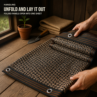 Filet d'ombrage bicolore anti-UV en HDPE pour serre, couverture de passage et de lit de semis pour polytunnel – Vente directe usine
