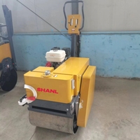 YL600S 0.5 tonnes marche derrière Double tambour vibrant rouleau compacteur tambour vibrant rouleau compresseur manuel simple roue compacteur