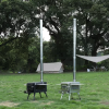 Plegable ultraligero al aire libre senderismo Picnic barbacoa madera multifunción leña quema acero tienda de campaña estufa de leña - Product Image 4