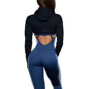 Seamless Activewear Yoga Outfit Mesh Hollow Out Sp Activewear Scrunch Butt Leggings Set With Pocket