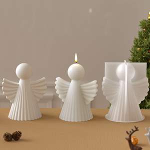 Nuevo Molde <span class=keywords><strong>de</strong></span> Silicona Ecológico para Velas <span class=keywords><strong>de</strong></span> Aromaterapia con Forma <span class=keywords><strong>de</strong></span> Alas <span class=keywords><strong>de</strong></span> Ángel, Herramientas para Pasteles, Empaquetado - Product Image 4