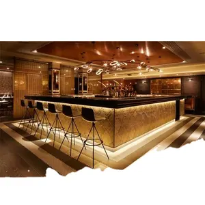 Popular Modern Design Beautiful Low Price LED Bar Furniture Bar Counter