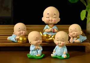 Mini figurines religieux de noël, en résine, jolies figurines bouddhiques, multi nouveauté