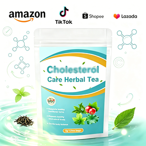 Sachets de thé 100 % naturels à base de plantes pour le soutien du cholestérol, composés bioactifs dosés avec précision pour le bien-être quotidien et les soins cardiovasculaires - Product Image 1