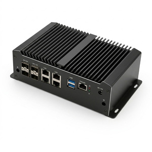 Mini PC Firewall con 4x SFP+ y 4x LAN 2.5G, CPU Intel C3758, Router con 2 Ranuras DDR4, Dispositivo Firewall PfSense OPNsense, <span class=keywords><strong>Servidor</strong></span> - Product Image 3