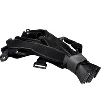 Sangle élastique en PVC à boucles auto-agrippantes en nylon, non abrasive, grise, pour vêtements, vente en gros disponible, modèle 2026, offre spéciale
