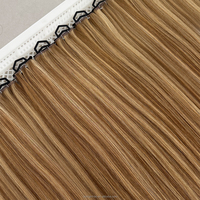 Extensions de cheveux humains vierges européens Remy lisses, tissées à la main, trame simple, 100% cuticules intactes, cheveux vierges bruts 12A