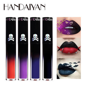 Ensemble de gloss à lèvres en velours <span class=keywords><strong>gothique</strong></span> pour <span class=keywords><strong>Halloween</strong></span>, vernis à lèvres mat avec rouge à lèvres de style <span class=keywords><strong>maquillage</strong></span> européen personnalisé pour un look personnalisé - Product Image 3