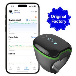 Wellue O2ringS Bague Connectée Bluetooth de Surveillance <span class=keywords><strong>du</strong></span> <span class=keywords><strong>Sommeil</strong></span> et de la Santé, <span class=keywords><strong>Capteur</strong></span> SpO2 Oxymètre de Pouls Numérique - Product Image 5
