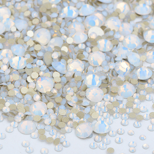 Autocollants de Strass en cristal pour ongles, paillettes, mélange de tailles, couleur, verre plat, pour l'artisanat des ongles, pièces - Product Image 6