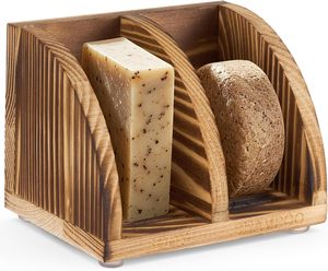 Portasapone in Legno Fatto a Mano, Portasapone in Bambù a 3 Scomparti Autodrenante per Doccia e Bagno, Organizzatore per Saponette - Product Image 6