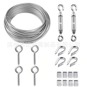 Stainless Steel Cable Tensioner Kit M5 <b>Wire</b> Rope Set For Backyard Fence <b>Trellis</b> Garden Grid Rustproof - Product Image 2