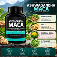 Capsules de complément énergétique Maca Ashwagandha Rhodiola Rosea pour hommes - Soutien naturel à la vitalité