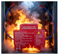 Extincteur automatique universel 10g/20g/30g/40g à fixation sur rail, système d'extinction d'incendie à aérosol chaud pour applications électriques