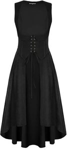Vêtements féminins de la Renaissance, style pirate et paysan, asymétriques, pour Halloween et films - Product Image 6
