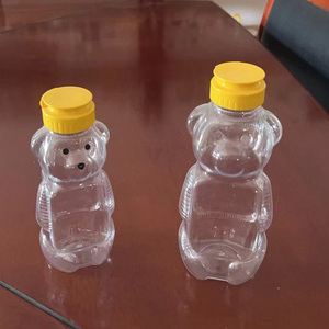 Rõ ràng bóp nhựa mật ong chai gấu mật ong Jar <span class=keywords><strong>container</strong></span> Dispenser với Flip Top nắp dễ thương hình dạng động vật - Product Image 2