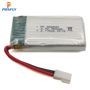 PONFLY yüksek kalite 3.7V 800mAh 902540 25C Lipo polimer pil RC araba uçak tekne FPV Drone için 882540 Lipo pil - Product Image 3