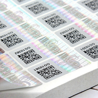 Autocollants adhésifs 3D holographiques en PET pour mascara - Échantillons et conception gratuits - Étiquettes personnalisées avec logo de marque