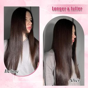 Extensions de cheveux à clipser 100% Remy Lisses 120g 7 pièces Double Trame 18 pouces Brun Foncé Tissages Invisibles Sans Couture pour Femmes - Product Image 3