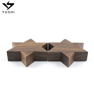 New Design Wedding Walnut <strong>Wooden</strong> Jewelry <strong>Ring</strong> Box for Gift - Product Image 3