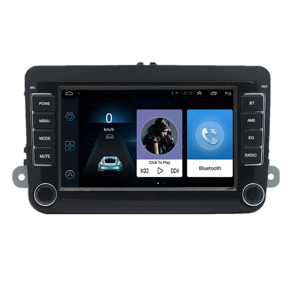 2G 32G Draadloze Carplay Android Auto Auto Radio Gps 2 Din 7 Inch Stereo Voor Vw Volkswagen Touchscreen Video Multimedia Speler