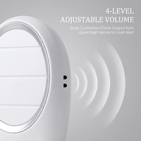 Sonnette sans fil étanche, portée 100 m, alimentée par batterie, haute qualité, pour maison, hôtel, appartement