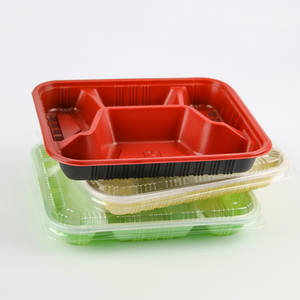 Plateaux à emporter en <span class=keywords><strong>plastique</strong></span>, sachets alimentaires colorés et personnalisés pour aliments chauds, 100 pièces - Product Image 3