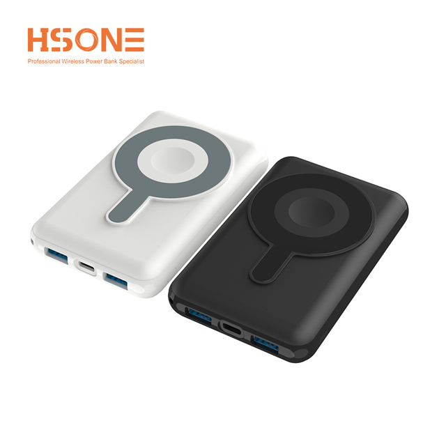 10000mAh Solar Magnetic Power Bank Magnetic Power Bank with 2USBA Port