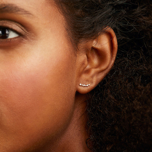 Venta al por mayor de moda personalizada verano 925 joyería de plata esterlina 18K chapado en oro pendientes de circón - Product Image 3