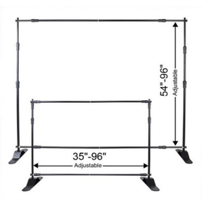 Système de toile de fond en aluminium robuste avec pieds renforcés et connecteurs métalliques pour événements intérieurs et extérieurs - Product Image 3