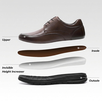 Scarpe Casual da Uomo Nuova Collezione, Alta Qualità in Pelle di Vacchetta, Scarpe con Rialzo Invisibile di 5cm