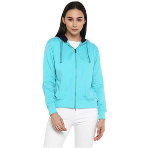 Sudadera con capucha para mujer, de algodón y polar, con cremallera, producto de alta calidad, Invierno - Product Image 1