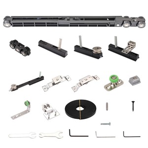 Rail de suspension en alliage d'aluminium au design minimaliste, anti-bruit, pour porte coulissante de balcon ou de cuisine, avec système d'amortissement - Product Image 3