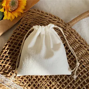 कस्टम लोगो छोटे बहु-रंग कपास drawstring बंडल जेब कैंडी चाय उपहार पाउच बैग