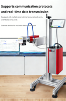 Machine de marquage laser CO2/UV/fibre haute précision avec prise en charge DWG/DXF/BMP, refroidissement par eau/air pour le codage et le marquage des emballages