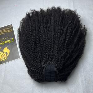 Kinky cURL Upart Cierre Peluca HD encaje LARGA DURACIÓN doble Tejido Extensiones NON REMY Cloudyhaircollection - Product Image 6