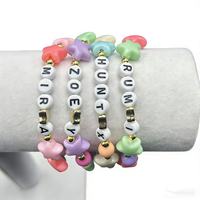 Bracelet perlé étoile à cinq branches coloré pour enfants, cadeau d'amitié, lettre anglaise, pour les meilleures ventes, BIG SIS