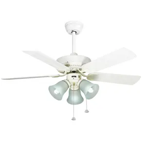 42 inch popular bright cooling decorative wooden energy saving led ceiling fan with light