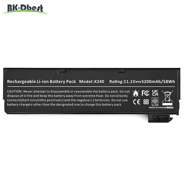 High Capacity Replacement 58Wh 5200mAh X240 Laptop Battery for Lenovo T440 T440S T450 T450S T460 X250 X270 Series 45N1111