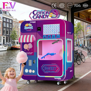 Otomatik Pamuk Şeker Makinesi Pazarlama Araçları Dahili Çift Gelirli Çocuk Parkı Sergi Salonu - Product Image 1