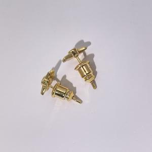 ต่างหูแบบติดหูทรงกลมสไตล์วินเทจคลาสสิกจาก Tianyu Gems ทำจากทองเหลืองชุบทอง ประดับด้วยพลอยเซอร์คอน ดีไซน์รูปทรงพระอาทิตย์ สำหรับผู้หญิง - Product Image 6