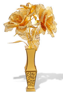 <span class=keywords><strong>Piececool</strong></span> Golden Rose Puzzle <span class=keywords><strong>3D</strong></span> en métal, modèle éducatif à construire soi-même, collectionnable, décoratif, avec fonctions lumineuses et mobiles, pour les 14 ans et plus - Product Image 5