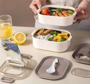 DZ High Quality Single Tier Insulated <b>Lunch</b> <b>Box</b> Portable Eco-Friendly 1L Capacity Japanese Bento Style Food Storage <b>Box</b> - Product Image 6