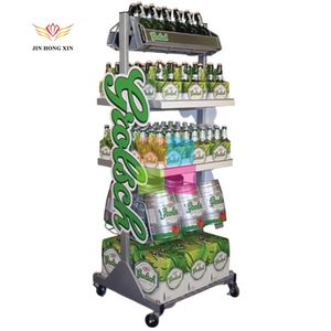 Pos hàng hóa khuyến mãi sang trọng đứng kim loại rượu rượu chai sàn cửa hàng hiển thị là viết tắt của cửa hàng - Product Image 5