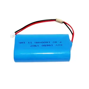 BIS Certificate High Quality 18650 2S 7.4V 1500mAh Rechargeable Lithium Battery Pack For Laptop